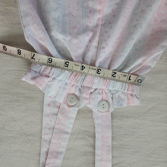 Vintage Wallpaper Floral Suspender Pants 12 months - Picture 7 of 10